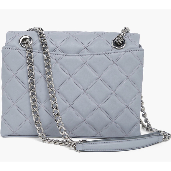Kate Spade New York Natalia Quilted Shoulder Crossbody Bag Brushed Steel Blue - Picture 2 of 6